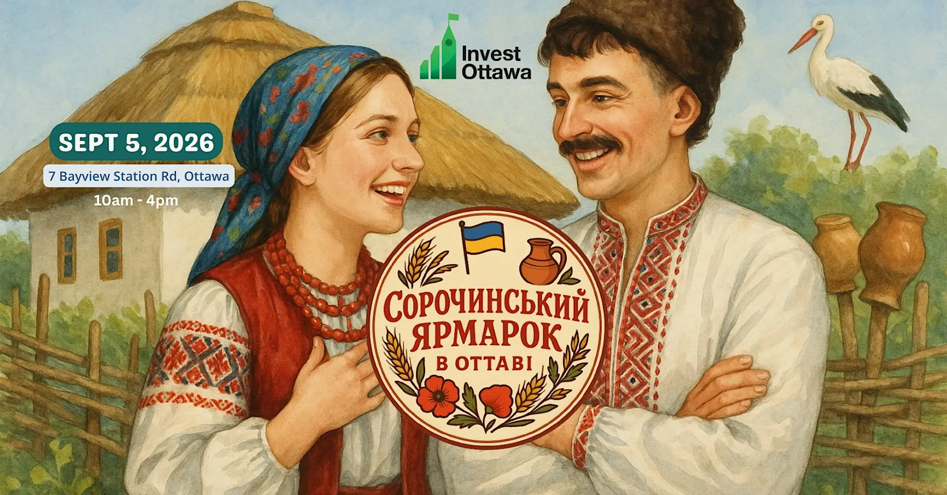 Poster for the Ottawa Ukrainian Sorochynsky Fair, 5 September 2026, at Invest Ottawa